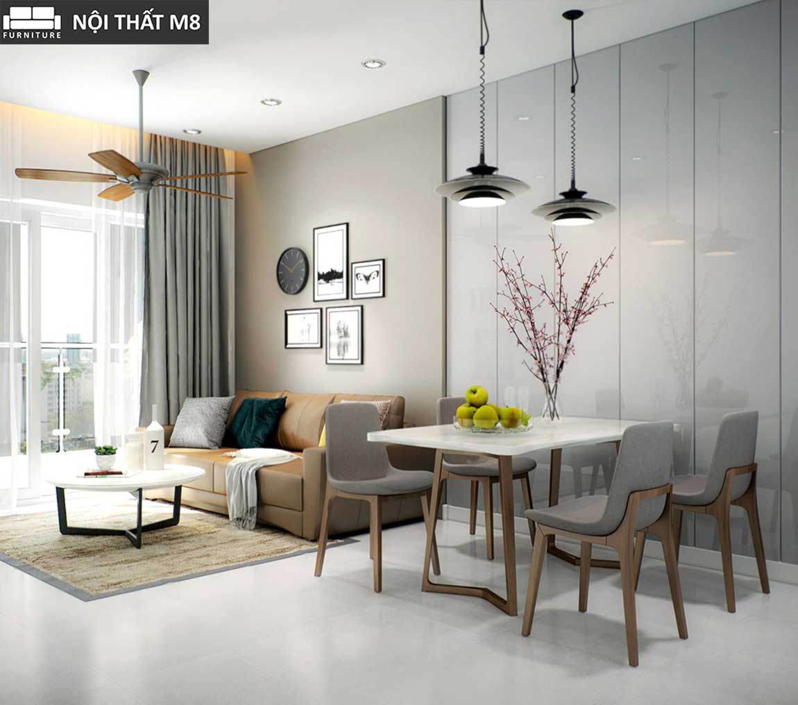 Top 7 mẫu thiết kế căn hộ chung cư 50m2 đẹp và sang nhất