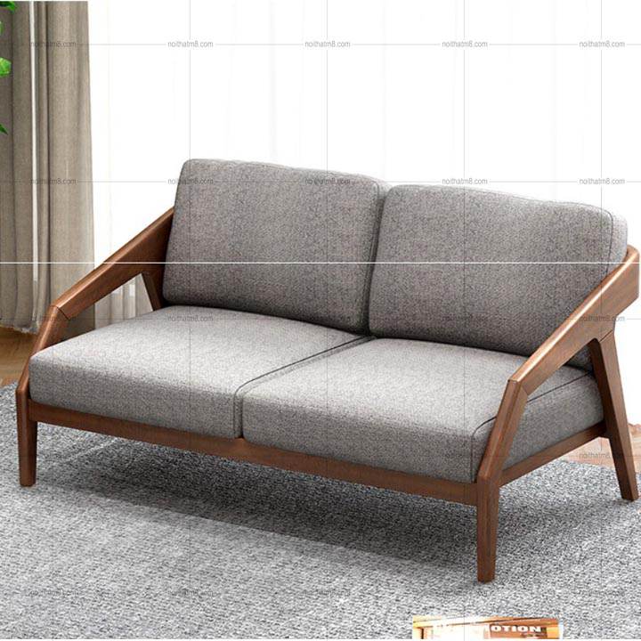 Ghế sofa gỗ sồi kết hợp nệm bọc vải cao cấp M8-3554 - Nội thất M8