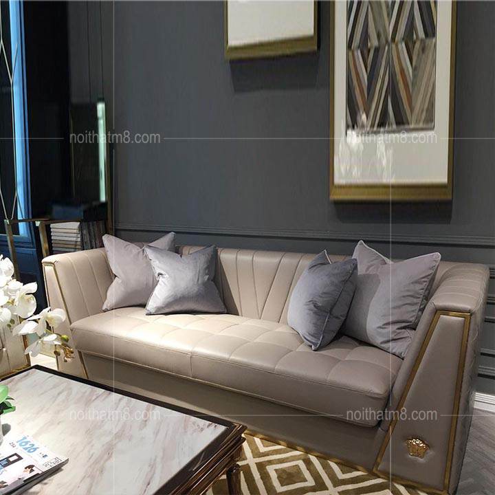 Ghế sofa inox mạ vàng - Hòa mình vào không gian sang trọng cùng ghế sofa inox mạ vàng. Với chất liệu bền bỉ và mạ vàng sáng bóng, ghế sofa này sẽ tạo nên điểm nhấn ấn tượng cho phòng khách của bạn.