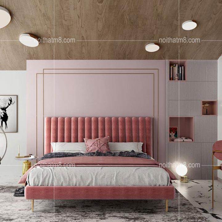 Bộ giường tủ đẹp dành cho phòng ngủ nhỏ LG-BPN055