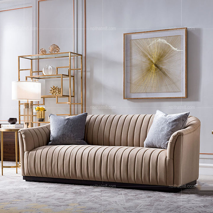 Sofa da đẹp phong cách Bắc Âu cao cấp M8-3634