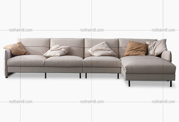 Mẫu sofa đẹp bọc da phong cách Bắc Âu hiện đại M8-3535 thumbnail 4