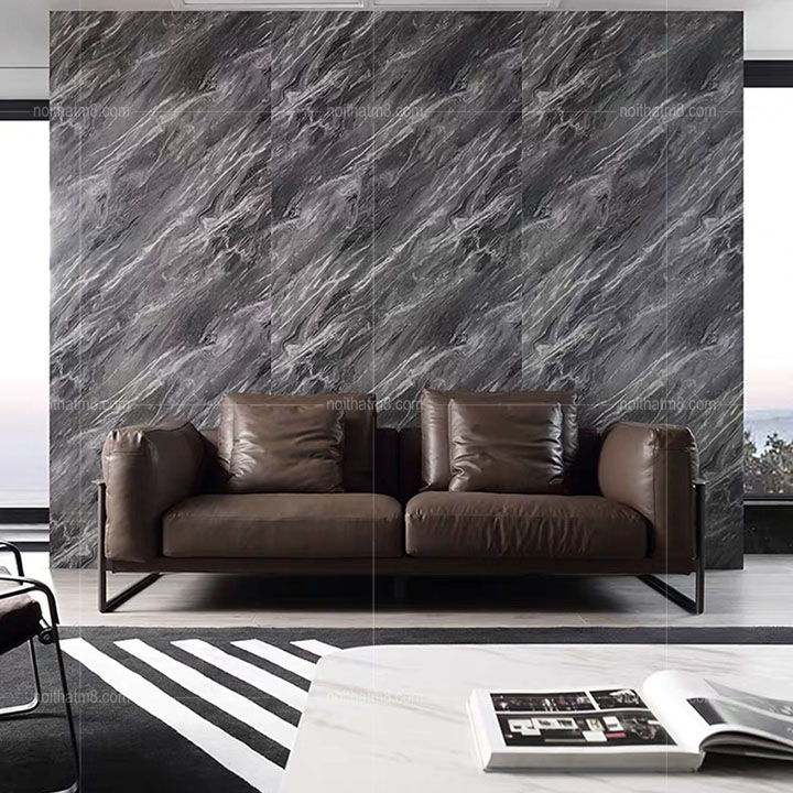 Sofa da nâu cao cấp hiện đại M8-3512