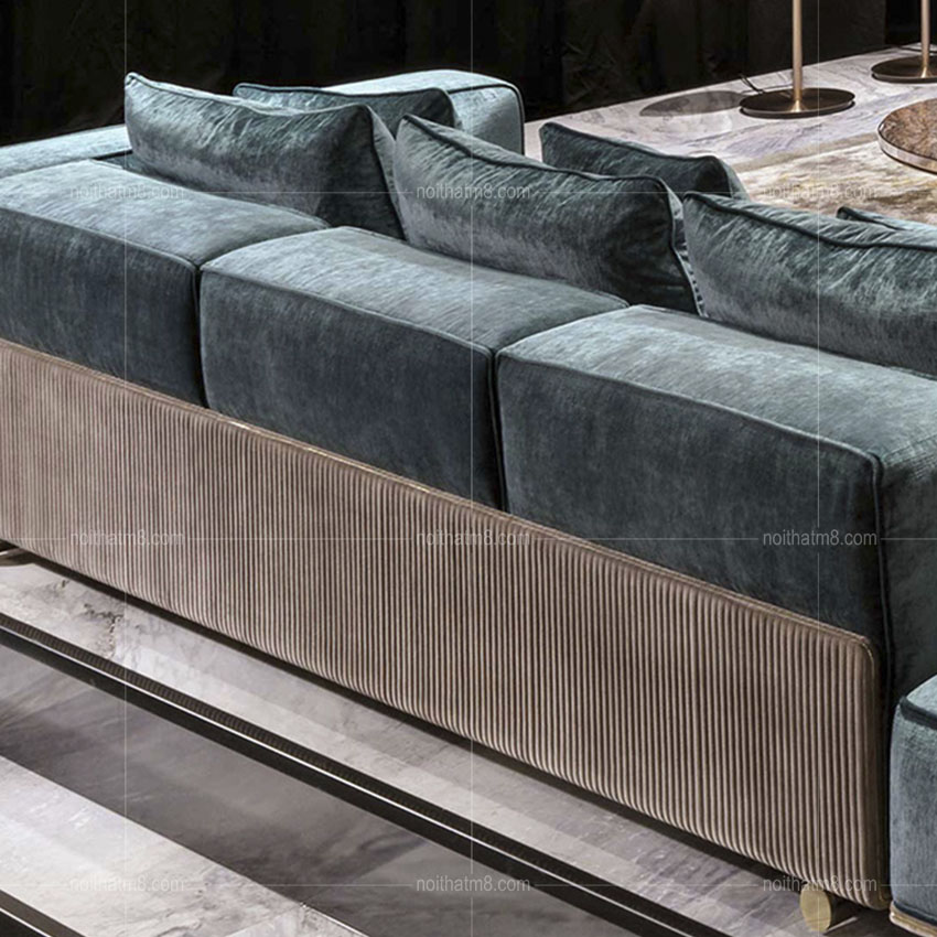 Ghế sofa nỉ nhung cao cấp kiểu dáng hiện đại, sang trọng M8-3557 thumbnail 5